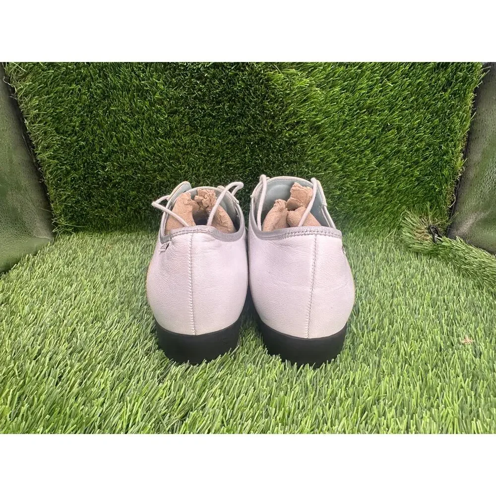 Mephisto Athletic Sneaker Shoes Women's 9.5 White Leather Walking Runoff CoolAir